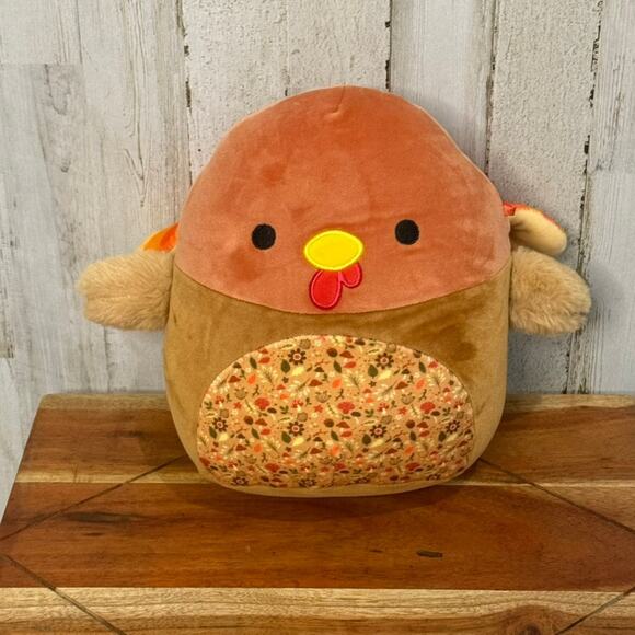 Squishmallows Gobrianna‎ Turkey Plush 8" Fall Harvest Squad Retired - Picture 1 of 4
